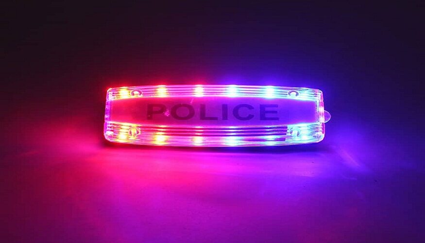 police shoulder light